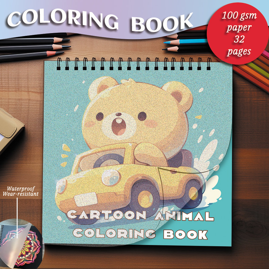 Interior Design Handbook - Coloring Book - 7.87x 7.87 inches