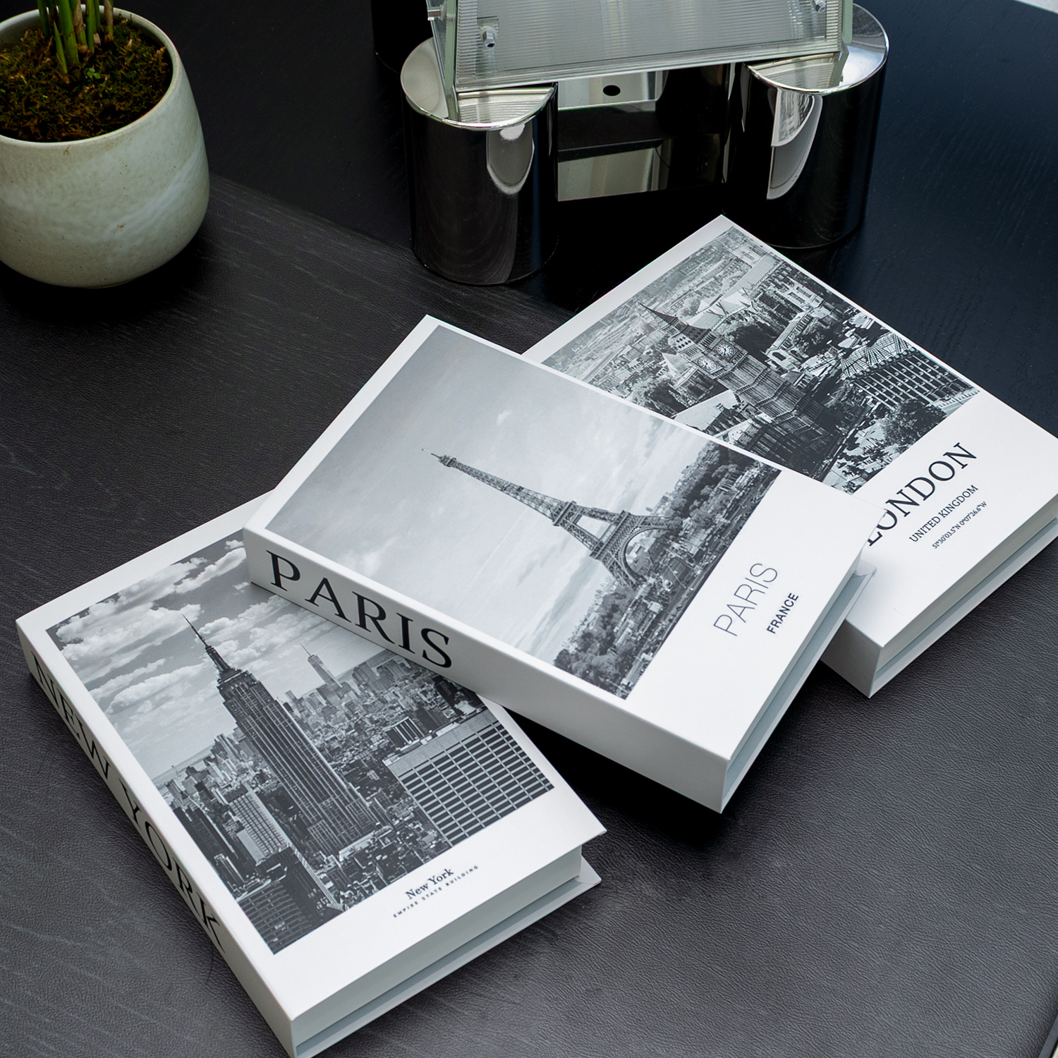 Interior Design Handbook - Luxury Fake Book Storage Box Abstract
