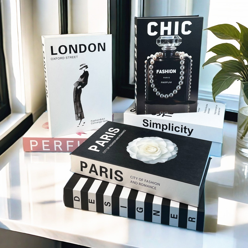 Interior Design Handbook - Perfume Luxury Fake Book Storage Box