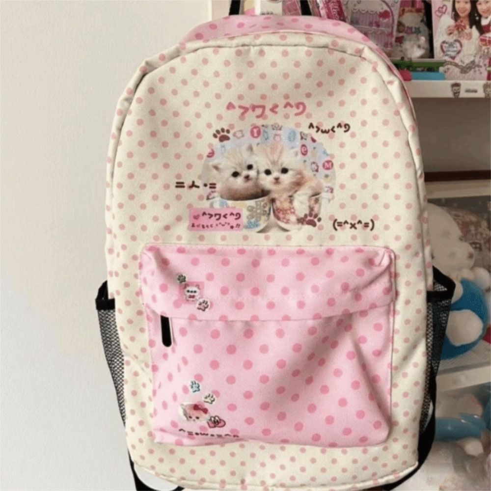 Kawaii Contrast Color Cat Dot  - Interior Design Handbook のレビューと価格