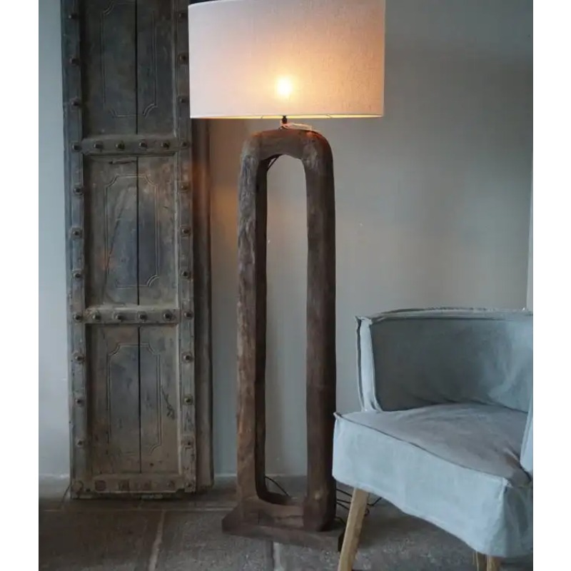 Brown Wooden Floor Lamp Wooden - Interior Design Office Space のレビューと価格