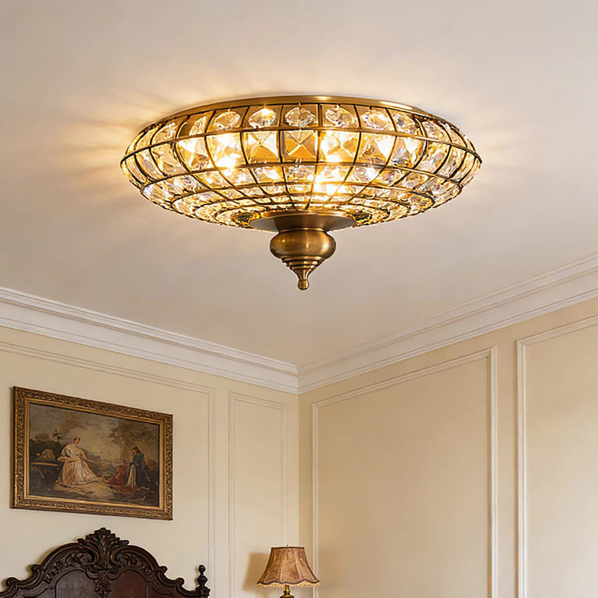 American-style Crystal LED Cei - Interior Design Years Of Study のレビューと価格