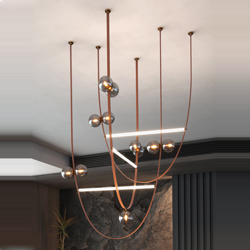 American LED Leather Chandelie - Interior Design Years Of Study のレビューと価格