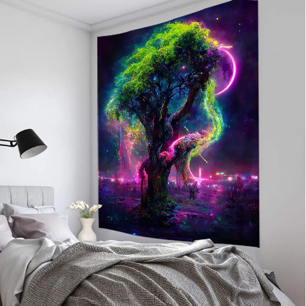 Vibrant Swirl Tree Tapestry -  - Interior Design Office Space のレビューと価格